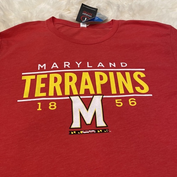 Image One Maryland TERRAPINS 18 M 56 T-Shirt in Red. XL - Picture 5 of 12
